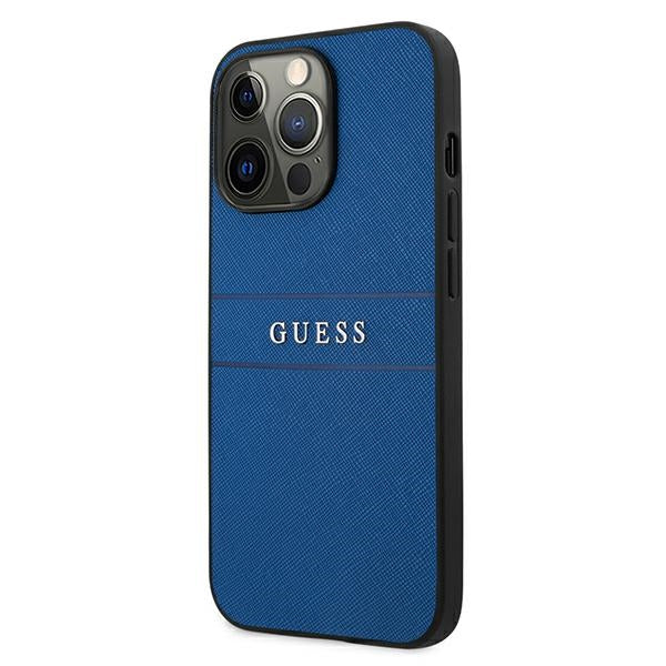 Guess GUHCP13LPSASBBL iPhone 13 Pro / 13 6.1&quot; blue/blue Saffiano Strap