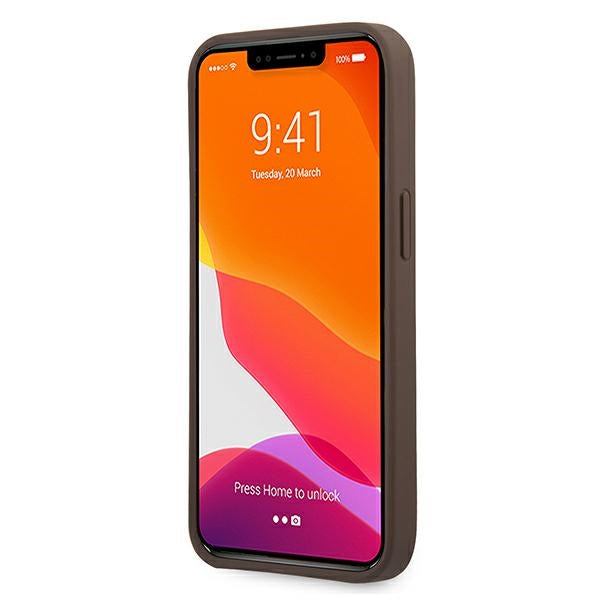 Guess GUHCP13X4GMGBR iPhone 13 Pro Max 6.7" brown/brown hardcase 4G Big Metal Logo