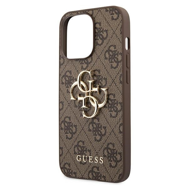 Guess GUHCP13X4GMGBR iPhone 13 Pro Max 6.7" brown/brown hardcase 4G Big Metal Logo