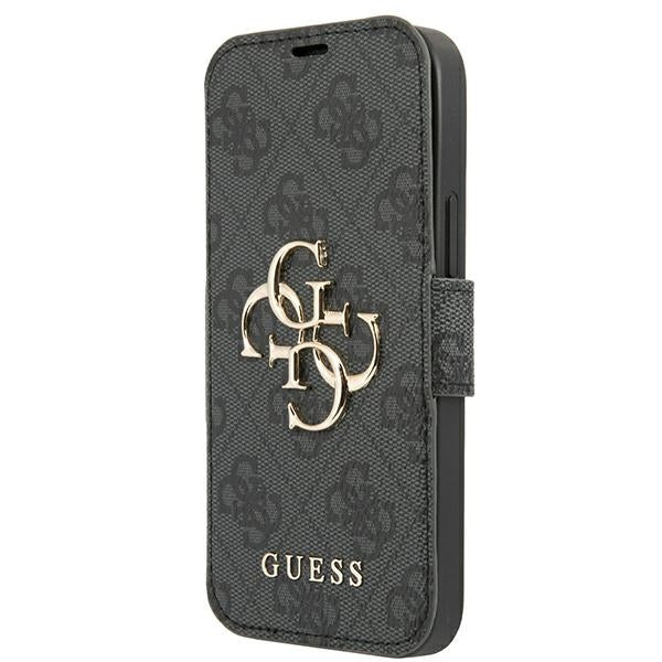 Guess GUBKP13L4GMGGR iPhone 13 Pro / 13 6.1&quot; grey/grey book 4G Big Metal Logo