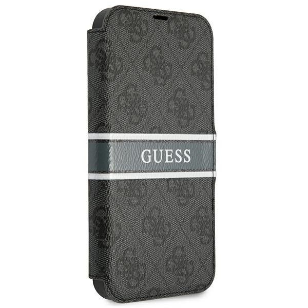 Guess GUBKP13S4GDGR iPhone 13 mini 5.4&quot; grey/grey book 4G Stripe