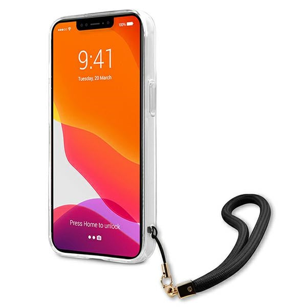 Guess GUHCP13LKCABBK iPhone 13 Pro / 13 6.1&quot; black/black hardcase Camo Strap Collection