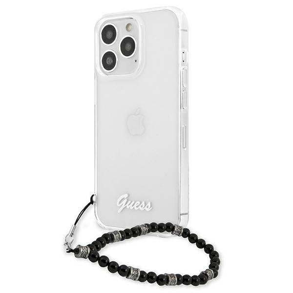 Guess GUHCP13LKPSBK iPhone 13 Pro / 13 6.1" Transparent hard case Black Pearl