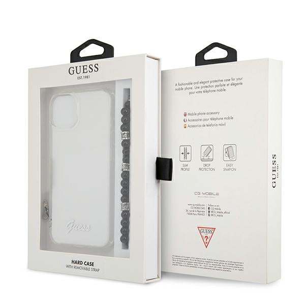 Guess GUHCP13MKPSBK iPhone 13 6.1" Transparent hardcase Black Pearl