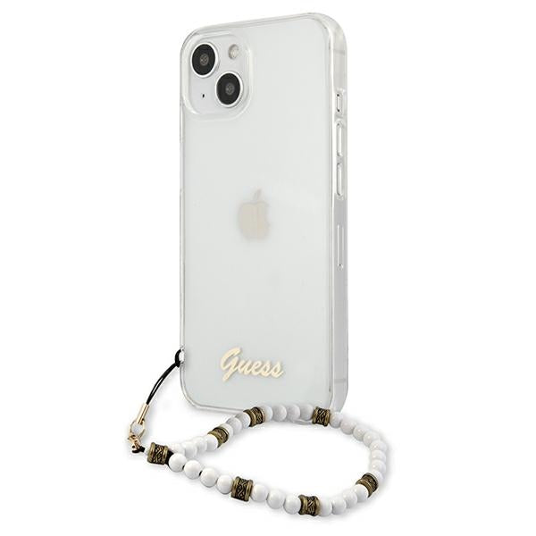 Guess GUHCP13MKPSWH iPhone 13 6.1&quot; Transparent hardcase White Pearl