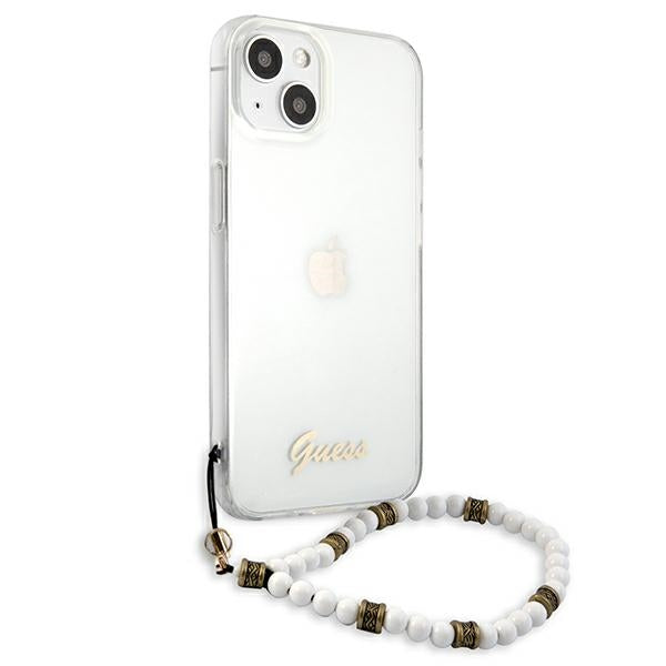 Guess GUHCP13MKPSWH iPhone 13 6.1&quot; Transparent hardcase White Pearl