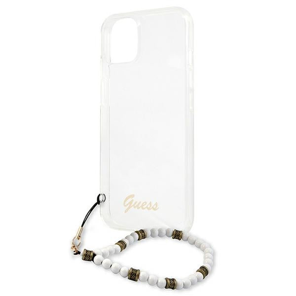 Guess GUHCP13MKPSWH iPhone 13 6.1" Transparent hardcase White Pearl