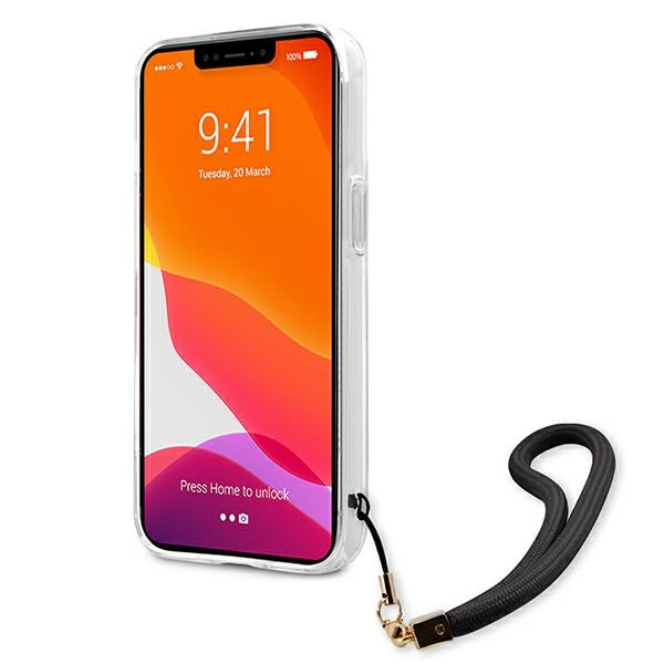 Guess GUHCP13SKCABBK iPhone 13 mini 5.4&quot; black/black hardcase Camo Strap Collection