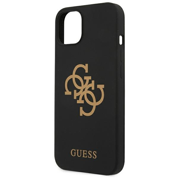 Guess GUHCP13SLS4GGBK iPhone 13 mini 5.4&quot; black/black hard case Silicone 4G Logo
