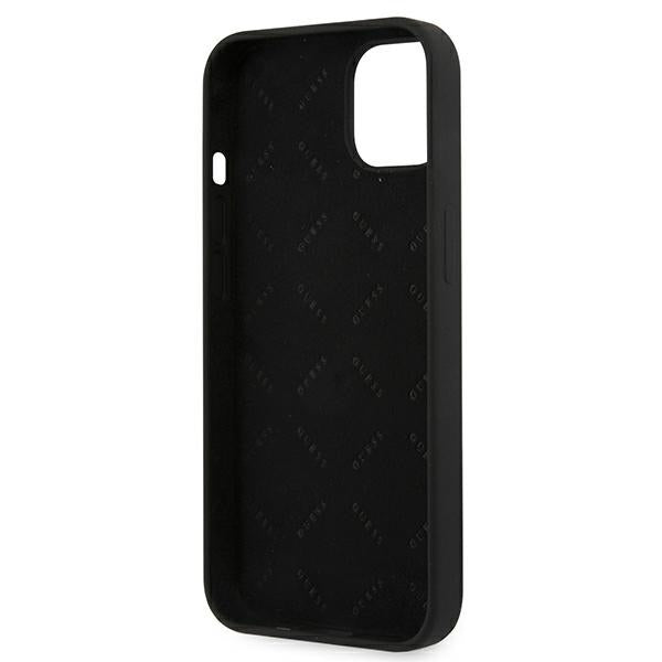 Guess GUHCP13SLS4GGBK iPhone 13 mini 5.4&quot; black/black hard case Silicone 4G Logo