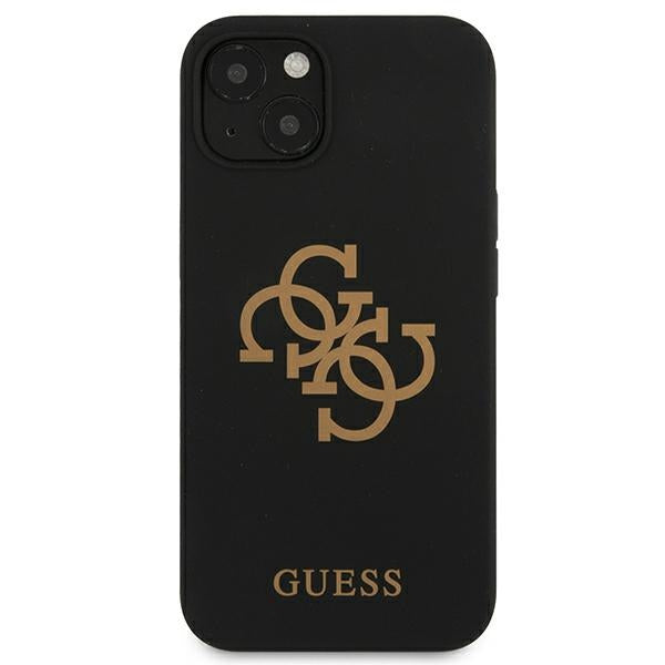 Guess GUHCP13SLS4GGBK iPhone 13 mini 5.4&quot; black/black hard case Silicone 4G Logo
