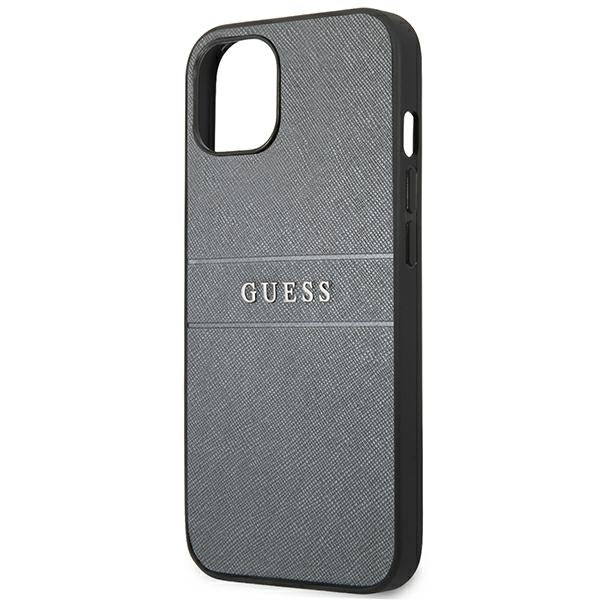 Guess GUHCP13SPSASBGR iPhone 13 mini 5.4&quot; grey/grey Saffiano Strap