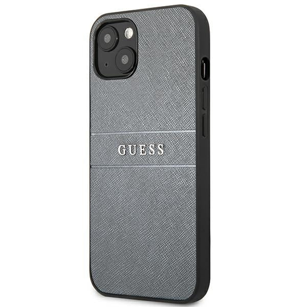 Guess GUHCP13SPSASBGR iPhone 13 mini 5.4&quot; grey/grey Saffiano Strap