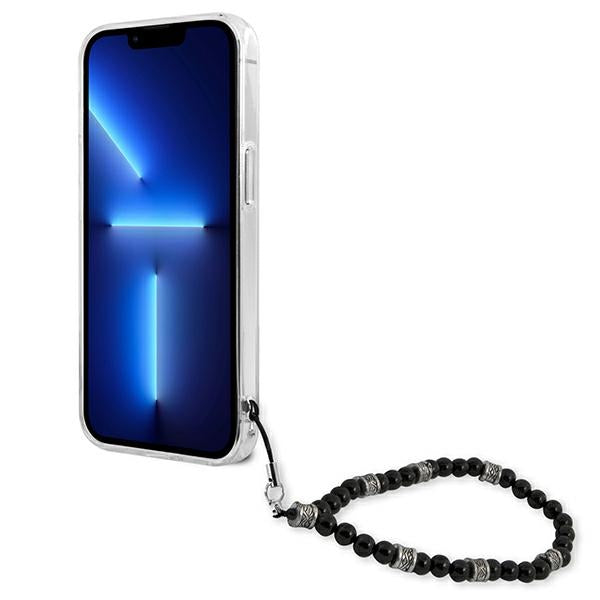 Guess GUHCP13XKPSBK iPhone 13 Pro Max 6.7" Transparent hardcase Black Pearl