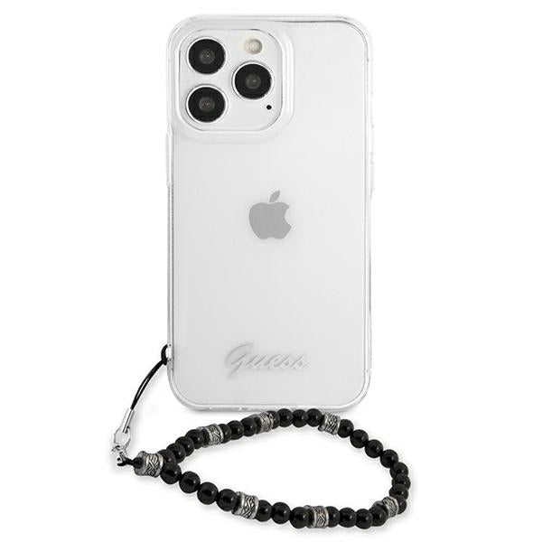 Guess GUHCP13XKPSBK iPhone 13 Pro Max 6.7" Transparent hardcase Black Pearl