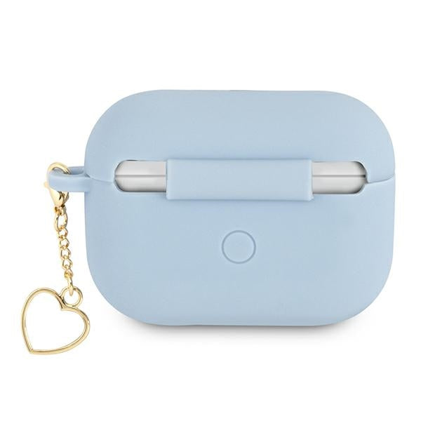 Guess GUAPLSCHSB AirPods Pro cover blue/blue Silicone Charm Heart Collection
