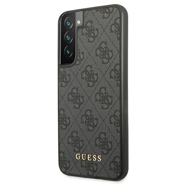 Guess GUHCS22SG4GFGR S22 S901 gray/gray hard case 4G Metal Gold Logo