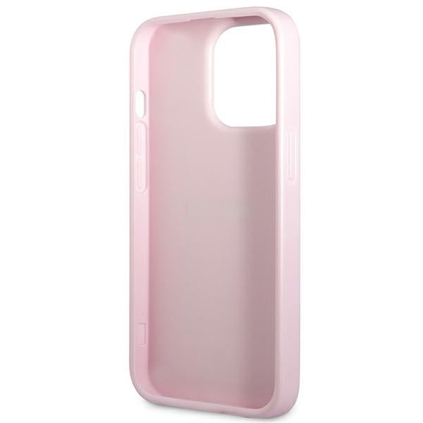 Guess GUHCP13LPSASBPU iPhone 13 Pro / 13 6.1" purple/purple Saffiano Hot Stamp &amp; Metal Logo