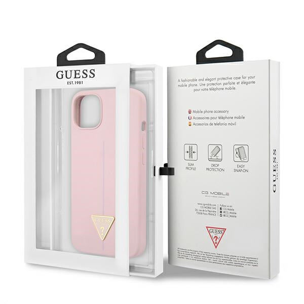 Guess GUHCP13SSLTGU iPhone 13 mini 5.4" purple/purple hardcase Silicone Triangle