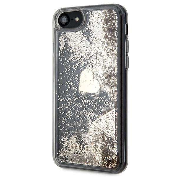 Guess GUOHCI8GLHFLGO iPhone 7/8/SE 2020 /SE 2022 gold/gold hard case Glitter Charms