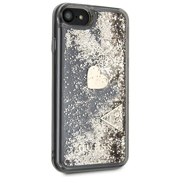Guess GUOHCI8GLHFLGO iPhone 7/8/SE 2020 /SE 2022 gold/gold hard case Glitter Charms