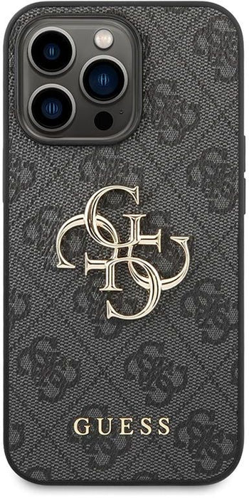 Guess 4G Big Metal Logo Case for iPhone 14 Pro Max - Gray