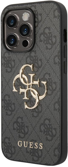 Guess 4G Big Metal Logo case for iPhone 15 Pro Max - gray