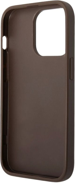 Guess GUHCP15X4GMGBR iPhone 15 Pro Max 6.7" brown/brown hardcase 4G Big Metal Logo