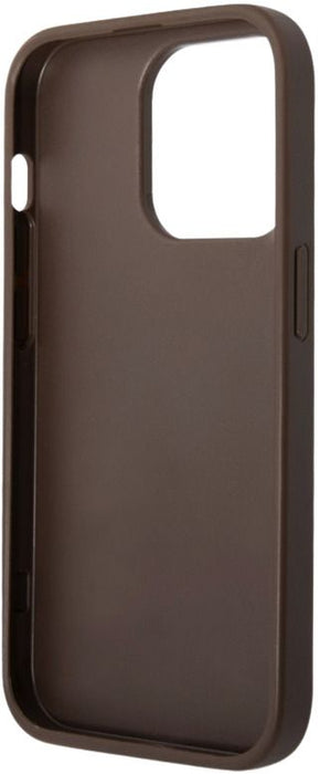 Guess GUHCP15L4GMGBR iPhone 15 Pro 6.1" brown/brown hardcase 4G Big Metal Logo