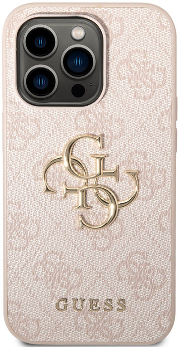 Guess GUHCP15X4GMGPI iPhone 15 Pro Max 6.7" pink/pink hardcase 4G Big Metal Logo
