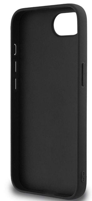 Guess Fixed Glitter Big 4G case for iPhone 16e - black