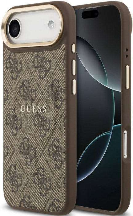 Guess 4G PU Classic Logo MagSafe Case for iPhone 17 Air - Brown