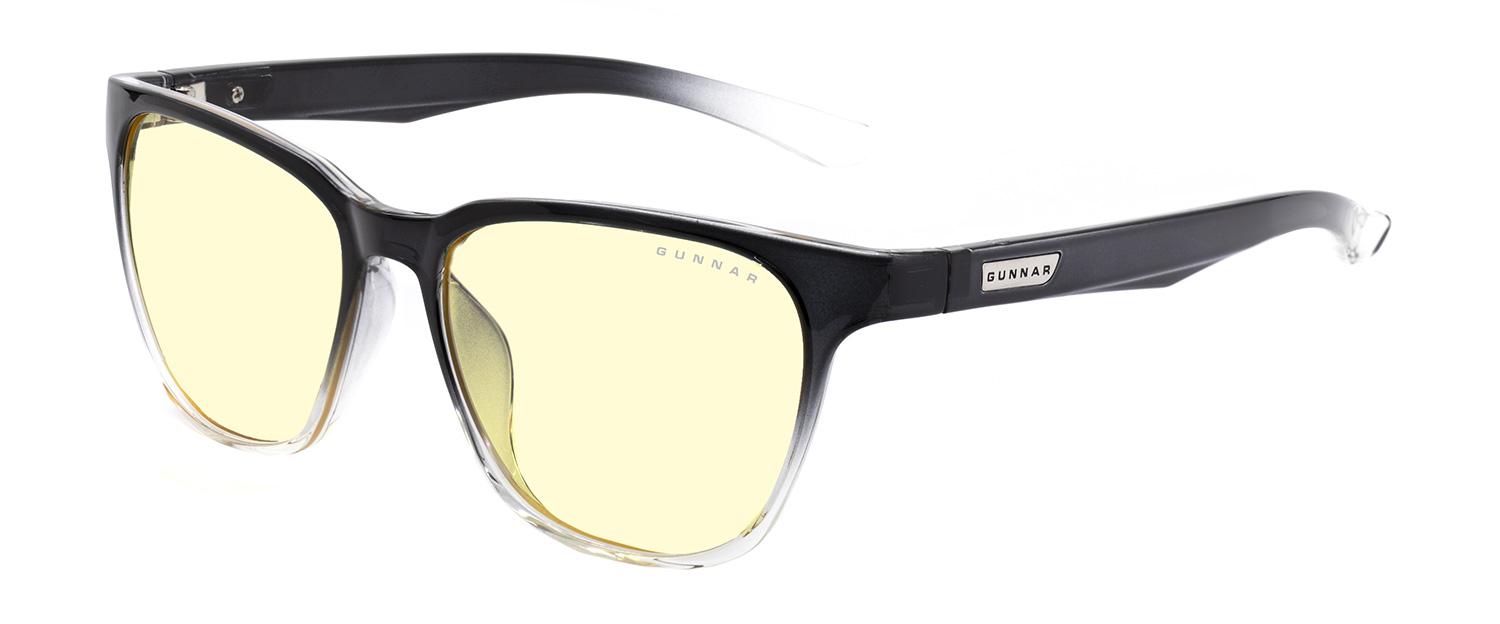 GUNNAR Berkeley Onyx Fade Computer Glasses, Amber, Black