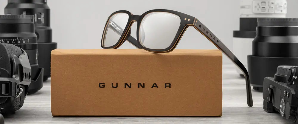 Computer glasses GUNNAR Muir Ebony (wood), Amber