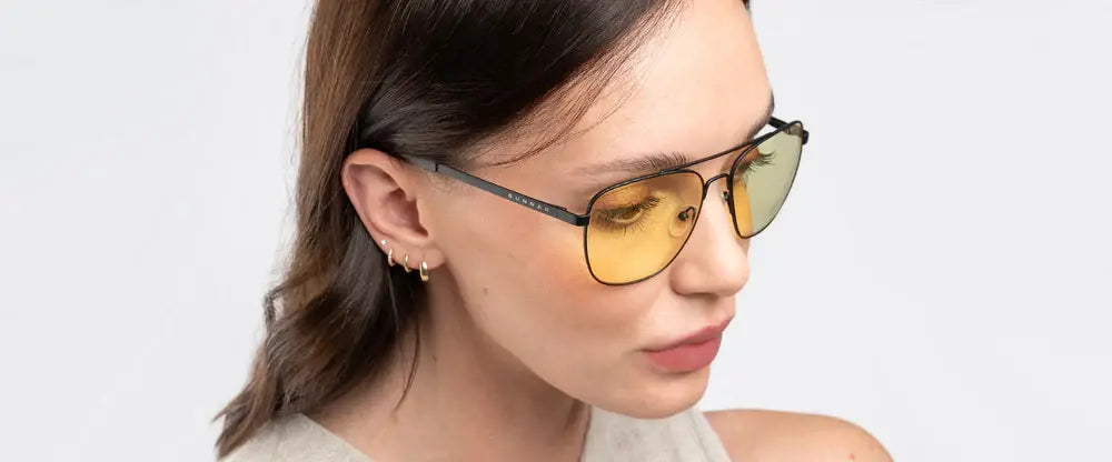 Computer glasses GUNNAR Mustang Onyx, Amber