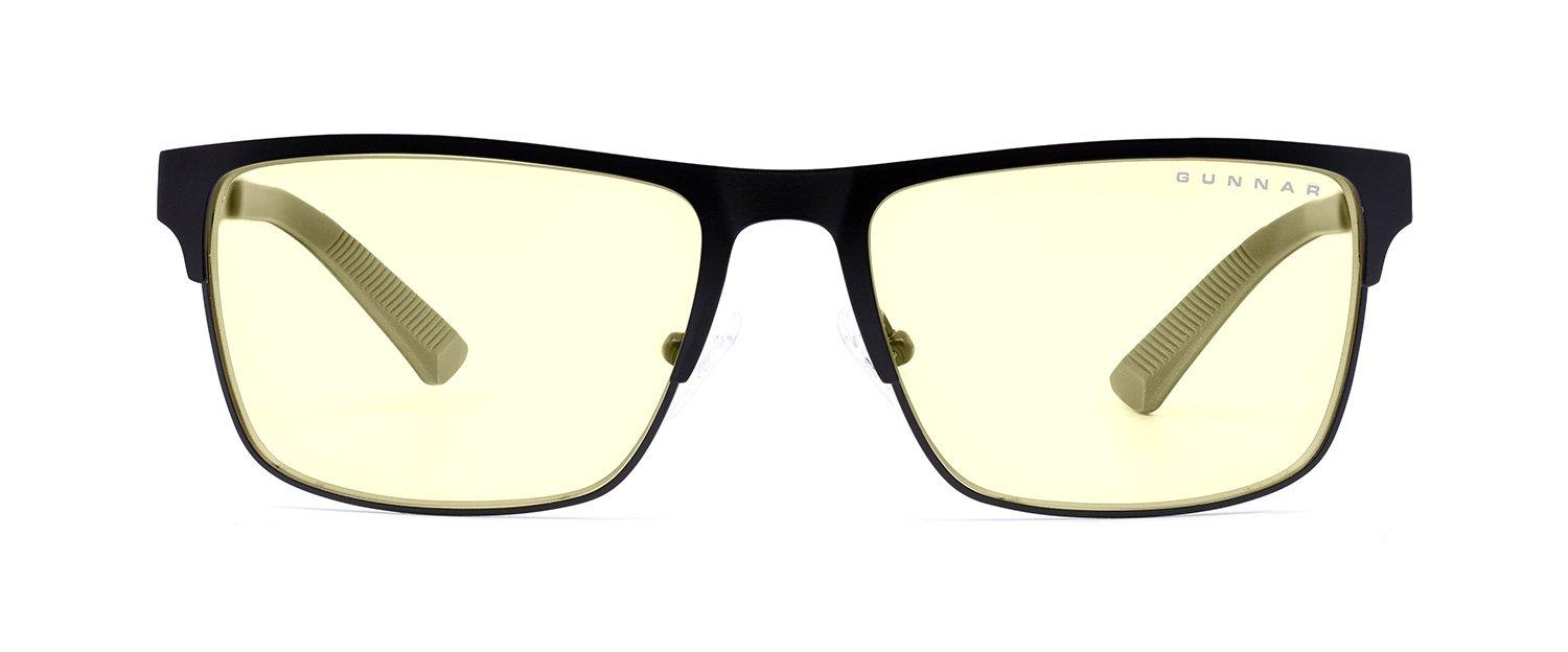 GUNNAR Pendleton Slate Gaming Glasses, Amber, Black