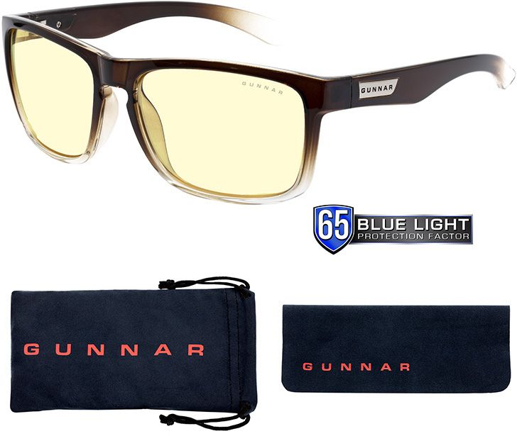 Computer glasses GUNNAR Intercept Latte Fade, Amber, Brown