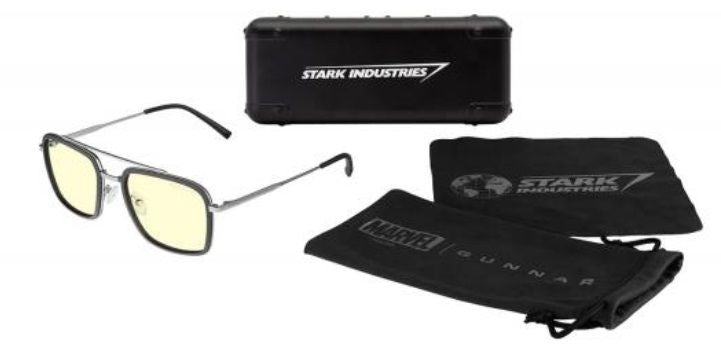 GUNNAR Baron Silver Computer Glasses - Amber