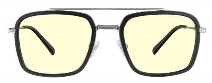 GUNNAR Baron Silver Computer Glasses - Clear