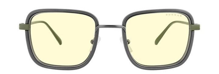 GUNNAR Fallout Vault 33 Gunmetal/Olive - Clear Gaming Glasses