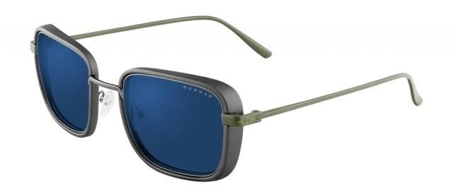 GUNNAR Fallout Vault 33 Gunmetal/Olive - Sun Gaming Glasses