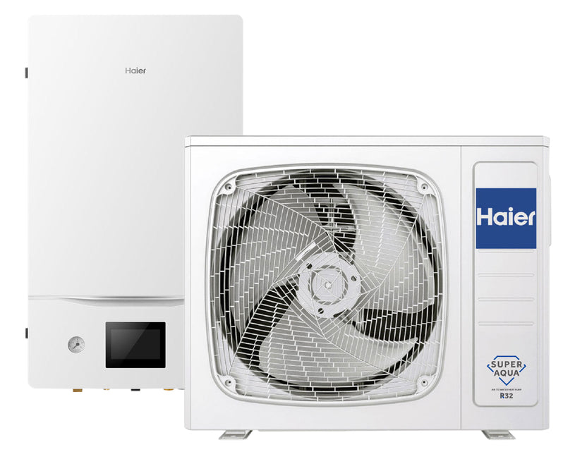 HEAT PUMP-SPLIT SYSTEM AIR-WATER MEDIUM TEMPERATURE HAIER HU102WAMNA/AW102SNCHA