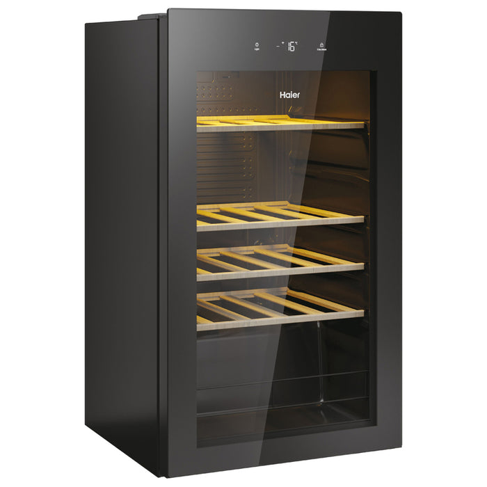 Haier Wine Bank 50 Serie 3 HWS34GGH1 Compressor wine cooler Freestanding Black 34 bottle(s)