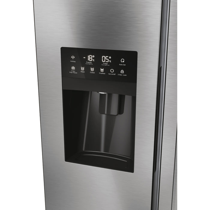 Haier SBS 90 Serie 5 HSR5918DIMP Free-standing double-sided fridge-freezer combination 511 l D Platinum, stainless steel