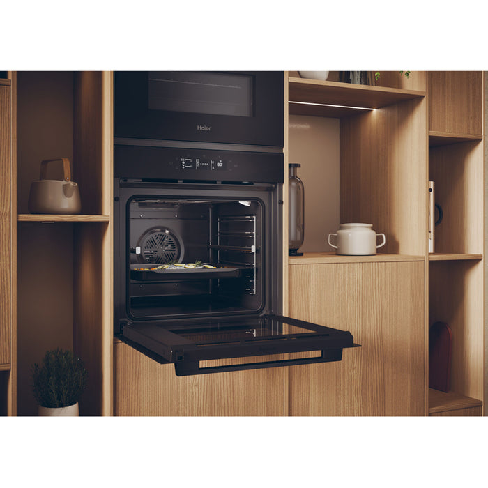 Built-in oven HAIER H6 ID25G3HTB 78 L, A++, TELESCOPIC SYSTEM, SOFT CLOSE