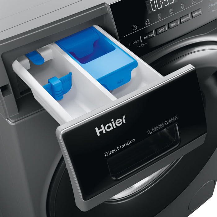 Washing machine HAIER HW90-B14939 S8-S//ANTHR. 9.0 kg, 1400 rpm