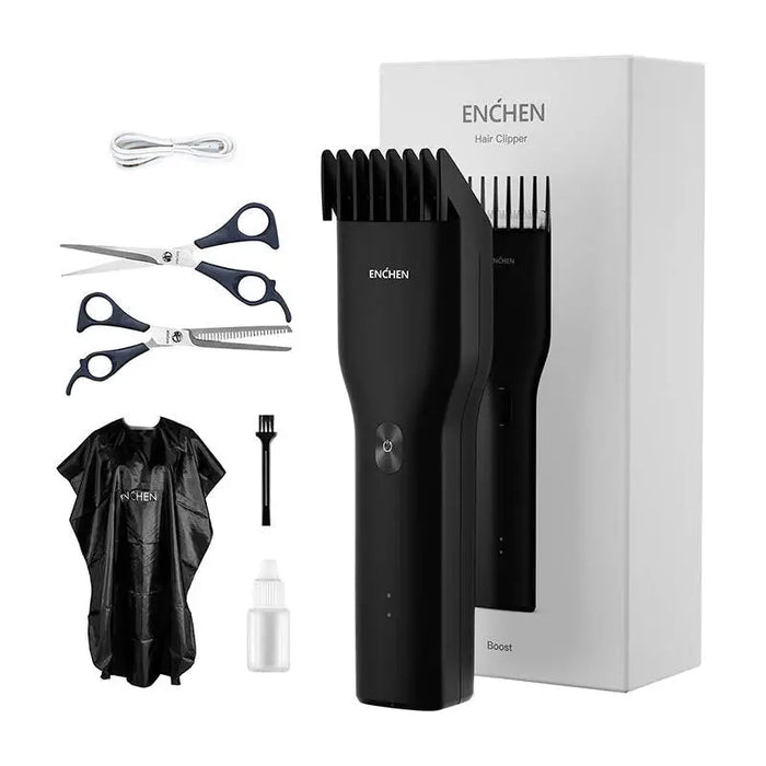 Hair clipper (3-21mm) + accessories ENCHEN BOOST-B Set (black) - Hair clippers<<<Hair appliances<<<Health