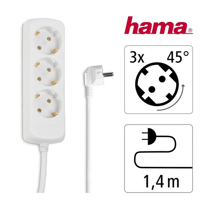 HAMA 3-socket power strip 30381 - Разклонители<<<Продукти за дома<<<ValiAPI&&&Разклонители<<<Други<<<Спорт и свободно