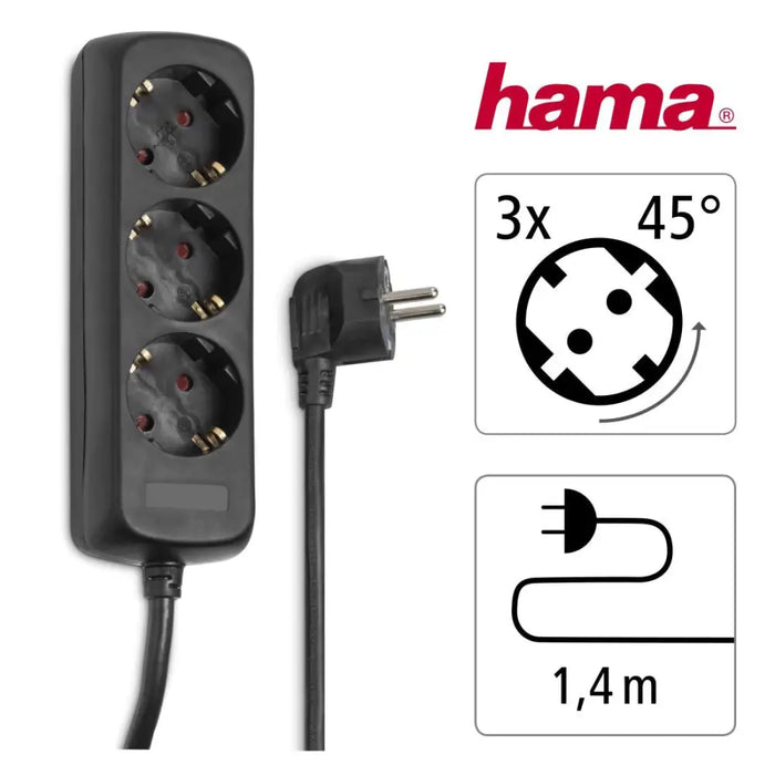 HAMA 3-socket power strip 30391 - Разклонители<<<Продукти за дома<<<ValiAPI&&&Разклонители<<<Други<<<Спорт и свободно
