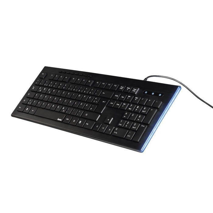 HAMA Anzano multimedia low profile keyboard luminous effect - Клавиатури<<<Компютърна